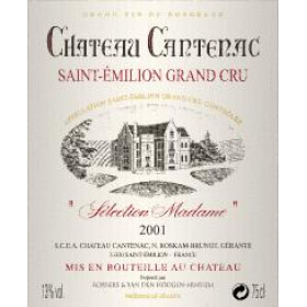 Chateau Cantenac "Selection Madame" 1.5L 2015 St.Emilion Grand Cru