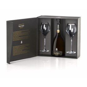 Champagne Henri Abelé Sourire de Reims Blanc Brut 75cl Cuvee Prestige + 2 Glass Giftpack