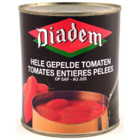 Diadem Whole Peeled Tomatoes in juice 6x800gr canned