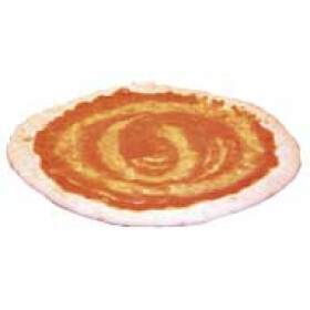 Italiaanse Steenoven pizzabodem 25cm rond met saus 24x230gr Diepvries