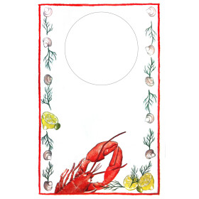 Lobster bib Dunicel 40 x 60 cm 50 pcs.