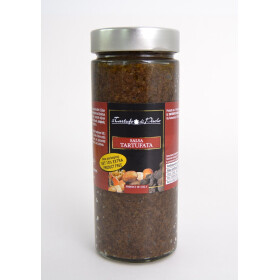 Salsa Tartufata zwarte truffelsaus 570gr bokaal Il tartufo di Paolo