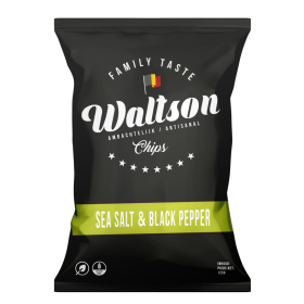 Waltson Artisan Chips Sea Salt & Black Pepper 125gr