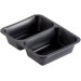 Duni Cater Line meal box 2 compartment 227x178x50 black 216pcs 160064