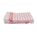Kitchen Towels 100% Cotton 68x68cm checkered red white 6pcs