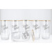 Glass vintage for Stella Beer 25cl set of 6 pieces