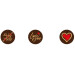 Dark chocolates round Saint Valentine 175pcs DV Foods
