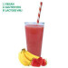 WOW Smoothies Aardbei Banaan 33x150gr Diepvries